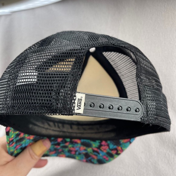 VANS Trucker Hat Womens Multi Color OFF THE WALL Logo Foam Y2K - Picture 9 of 10